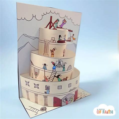 Tower of Babel Craft – Easy Bible Crafts for kids