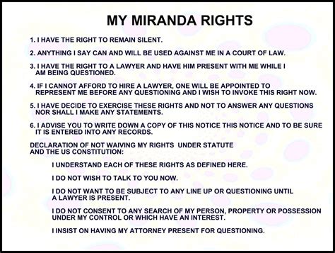 good to know! | Miranda rights, Funny links, Miranda