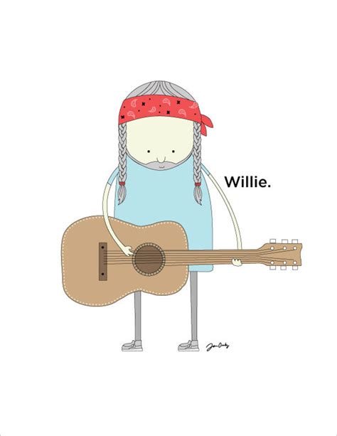 Willie Nelson print. Willie Nelson Art. Willie Nelson Wall | Etsy