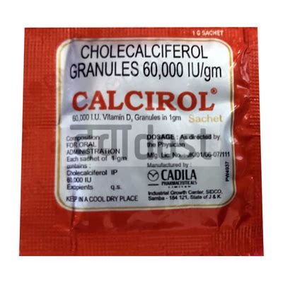 Buy Calcirol Sachet Online, View Uses, Review, Price, Composition | SecondMedic