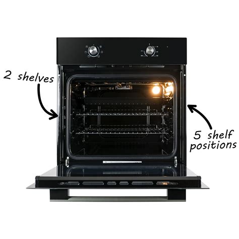 electriQ Plug In Electric Single Oven - Black | electriQ