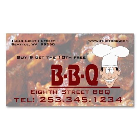 Bbq Business Cards Templates