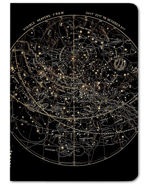 Star Chart Night Sky Mini Hardcover Notebook | Star chart, Astronomy stars, Astronomy