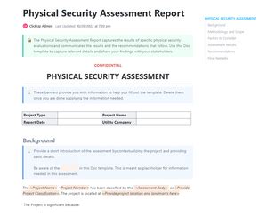 Physical Security Assessment Report | Template by ClickUp™