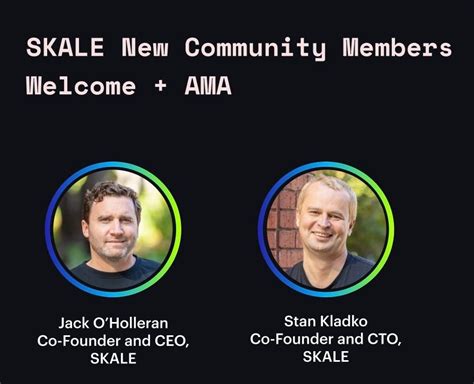 SKALE Co-Founders AMA #4 - Welcome new token holders!