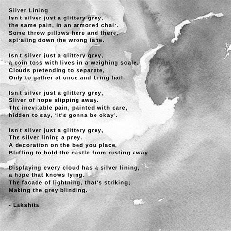 silver lining | Poetry lessons, Love poems, Life quotes