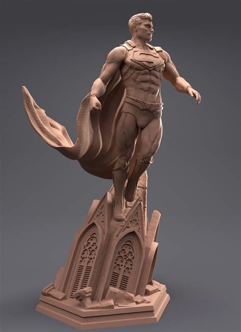 [WIP] Superman Sculpture — polycount