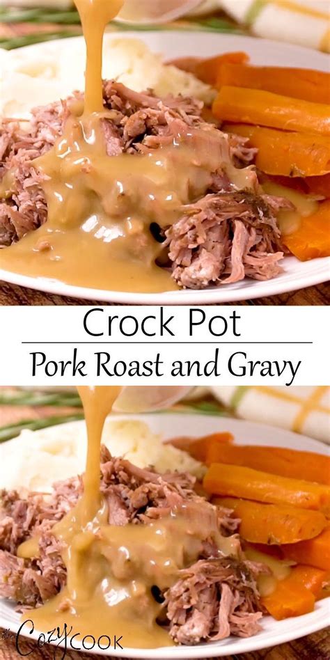 Crock Pot Pork Roast and Gravy - The Cozy Cook - #Cook #Cozy #Crock # ...