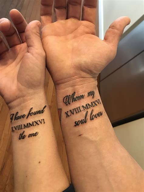 I have found the one whom my souls loves, couples tattoo | Couple ...