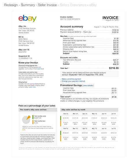 Ebay Invoice Template