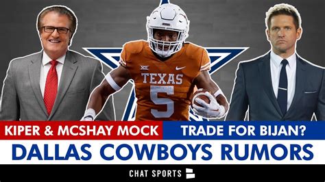 Dallas Cowboys NFL Draft Rumors: Todd McShay + Mel Kiper 3 Round Mock ...