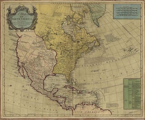 1765 North AMERICA, Map,United States, Canada, Mexico, Antique, 24"x20" Print | North america ...