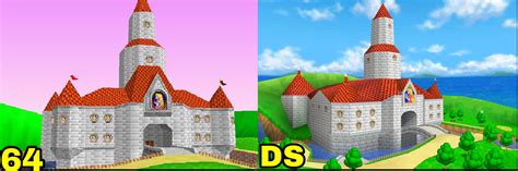 Princess Peach’s castle - 64 vs DS : u/Portes_Games