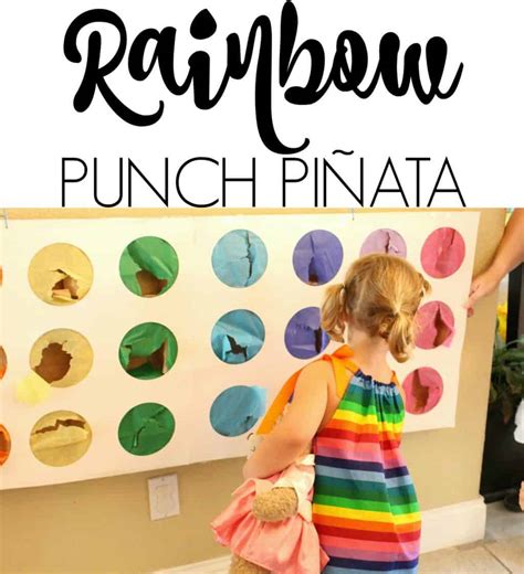 Rainbow Punch Pinata - Made with HAPPY - Pinata Ideas