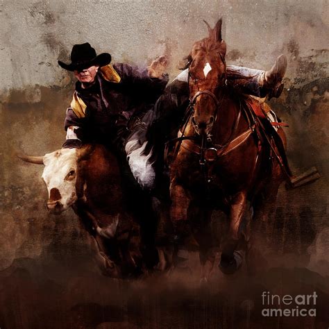 Rodeo Painting by Gull G | Fine Art America