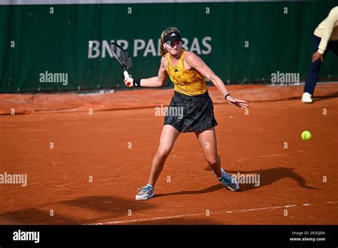 Paris, France. 23rd May, 2023. Ashlyn Krueger of USA during the French ...