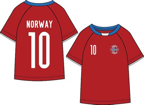 Premium Vector | SPORTS WEAR NORWAY FOOTBALL JERSEY KIT T SHIRT FRONT AND BACK VECTOR