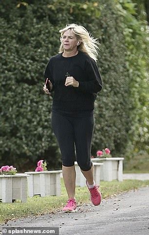 Zoe Ball keeps up with her fitness regime as she goes for a run after huge £1MILLION pay rise ...