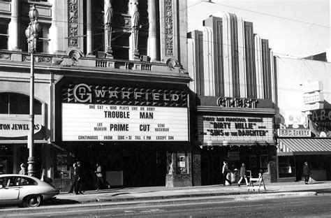 San Francisco Theatres: The Warfield Theatre: history + exterior views