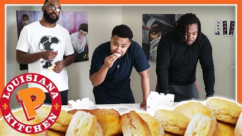 POPEYES BISCUIT CHALLENGE! **25 BISCUITS NO WATER** - YouTube