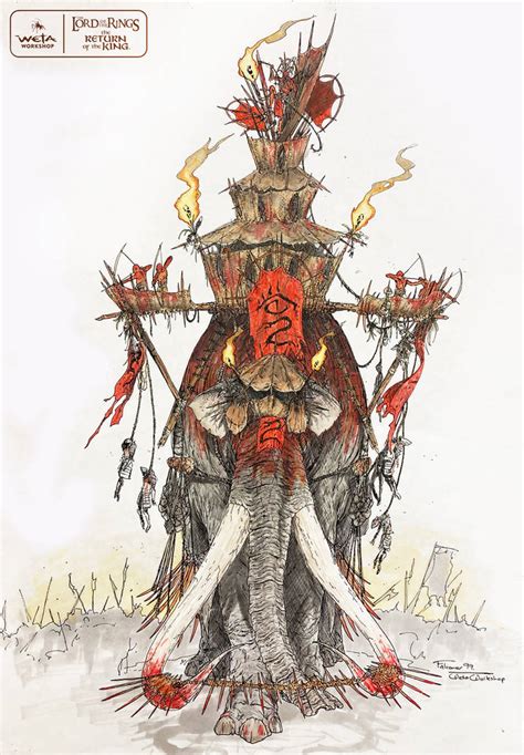 The return of the king The mumakil concept art by Summerplace on DeviantArt