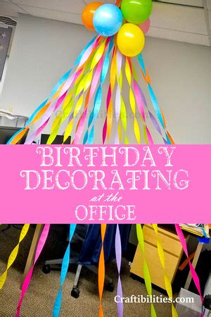 Office Desk Birthday Decoration Ideas