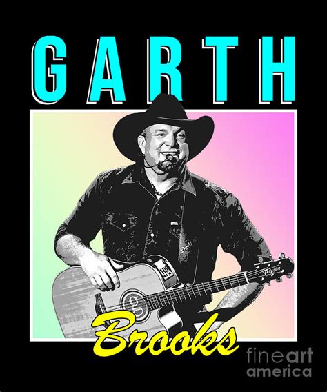 Garth Brooks 90s Style Graphic Design Digital Art by Notorious Artist ...