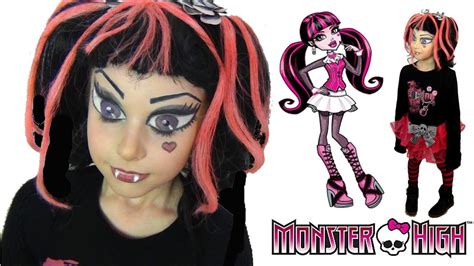 MONSTER HIGH DRACULAURA MAKEUP & COSTUME TUTORIAL (English subs) - YouTube