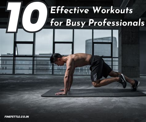 10 Effective Workouts for Busy Professionals | Fine Fettle