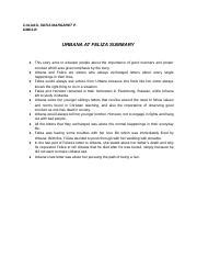 M3 Pre-Task Urbana at Feliza.docx - CALUAG SOFIA MARGARET P. DMD1-B URBANA AT FELIZA SUMMARY ...