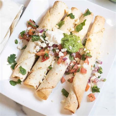 Baked Flautas de Pollo - Served From Scratch