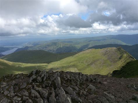 Helvellyn Summit overlooking Red Tarn and Striding Edge! #Special www.lakelandwalksandtalks.com ...