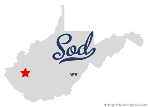 Map of Sod, WV, West Virginia