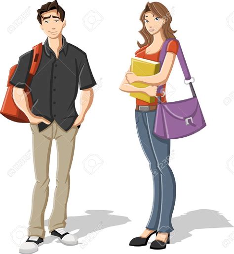 Cartoon Female College Student Female college student clipart - anacollege