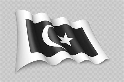 Premium Vector | 3d realistic waving flag of terengganu is a state of malaysia