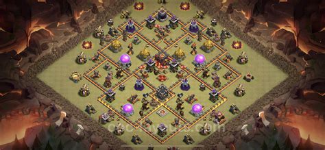 Best Anti 3 Stars War Base TH10 with Link, Hybrid 2023 - Town Hall ...