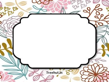 Flowers Free Printable Labels, 3x4 inch Name Tag