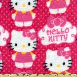 Amazon.com: Hello Kitty Kids Fleece Fabric Print: Home & Kitchen