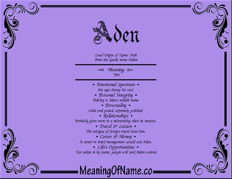 Aden - Meaning of Name