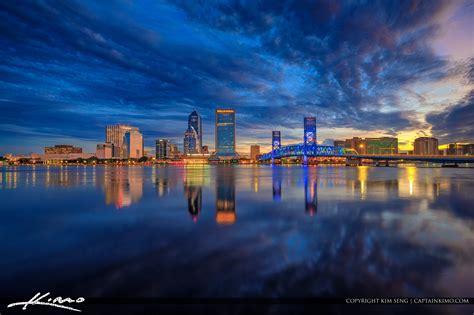 Jacksonville Florida Skyline St Johns River Duval County | HDR ...