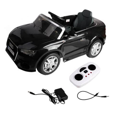 Costway Audi A3 Licensed 12-Volt RC Kids Ride On Car Electric Remote Control LED Light Music ...