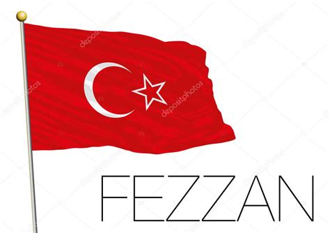 Fezzan regional flag, Libya, vector illustration — Stock Vector ...