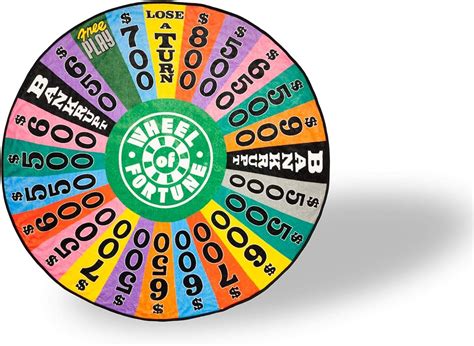 Amazon.co.jp: JUST FUNKY Wheel of Fortune スピンホイール ソフトフリース ラウンドスローブランケット ...