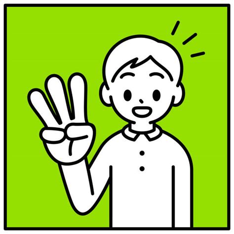 60+ Three Finger Salute Stock Illustrations, Royalty-Free Vector ...