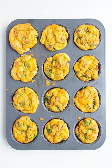 Healthy Meal Prep Scrambled Egg Muffins with Veggies (Versatile!)