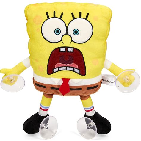 SpongeBob SquarePants Scared SpongeBob 8-Inch Window Clinger Plush