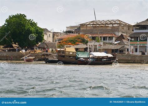 View of Lamu Town on Lamu Island in Kenya. Editorial Stock Image ...