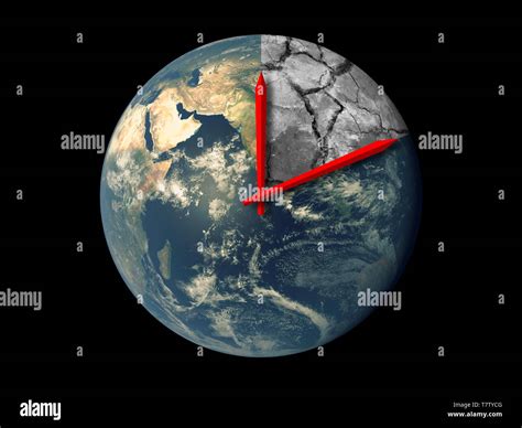 Planet Earth death countdown concept Stock Photo - Alamy