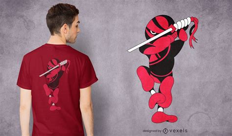 Ninja Ninjaken T-shirt Design Vector Download