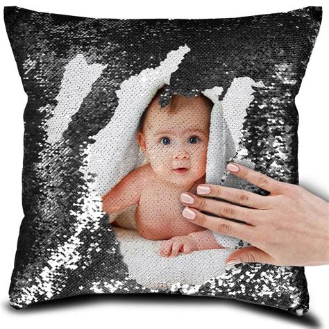 Personalized Pillow With Your Print | Personalized pillows, Sequin pillow, Photo pillows